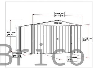 Caseta Metálica Eco Alcoy 353x322x196 cm - Duramax