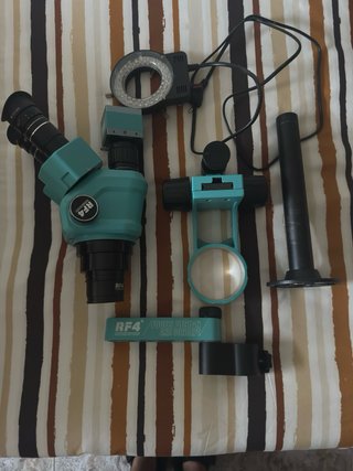 Microscopio Trinocular RF4 360º Con camara 2k
