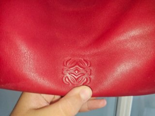 Bolso Loewe Rojo Piel