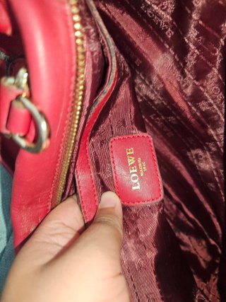 Bolso Loewe Rojo Piel