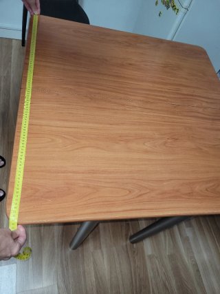 Mesa de cocina madera y metal