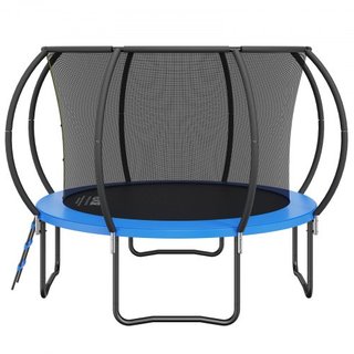 Trampolín de 10 pies, trampolín de 330 lbs con red de seguridad, escalera y poste curvado, trampolín de alta resistencia con tapiz de salto y acolchado de muelles, trampolines recreativos al aire ...