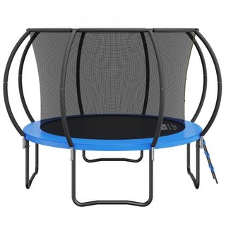 Trampolín de 10 pies, trampolín de 330 lbs con red de seguridad, escalera y poste curvado, trampolín de alta resistencia con tapiz de salto y acolchado de muelles, trampolines recreativos al aire ...