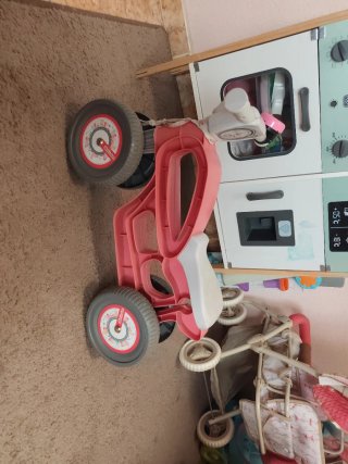 Triciclo Moto Infantil Rosa