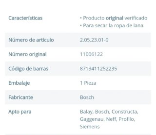 Accesorio Secadora Siemens iQ500