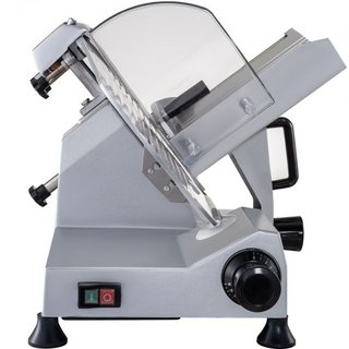 Cortadora de Carne Comercial, Cortadora de Alimentos Eléctrica de 320W, Cortadora de Alimentos Eléctrica de Cuchilla de Acero al Carbono de 12 Pulgadas, Cortadora de Carne de 350-400RPM, Grosor Aj...