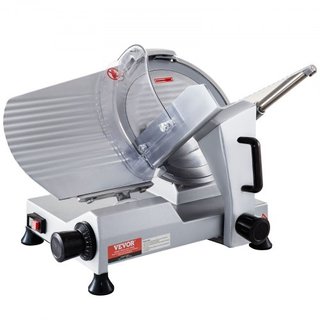 Cortadora de Carne Comercial, Cortadora de Alimentos Eléctrica de 320W, Cortadora de Alimentos Eléctrica de Cuchilla de Acero al Carbono de 12 Pulgadas, Cortadora de Carne de 350-400RPM, Grosor Aj...