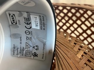 Lámpara de techo IKEA bambú