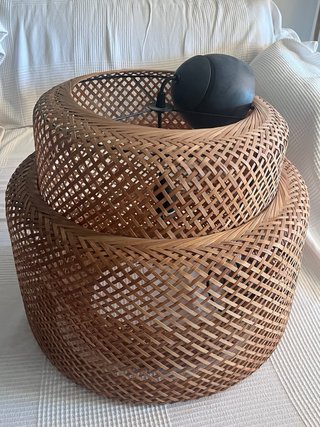 Lámpara de techo IKEA bambú
