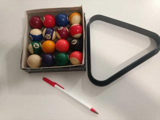 Juego de bolas de billar de juguete