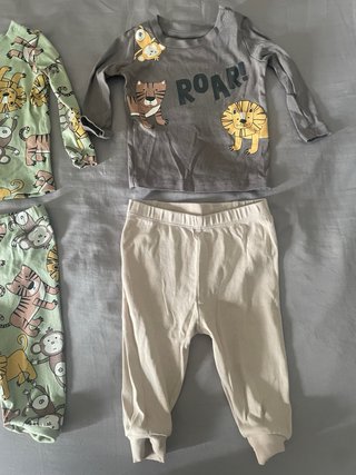 2 Pijamas Niños Animales (3 meses)
