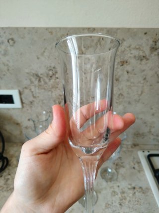 Set 12 Calici Flute Champagne Vetro