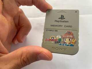 Sony Playstation 1 Ps1 Puyo Puyo 2 Memory Card Ori