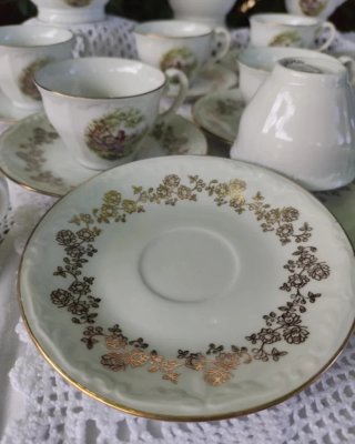 Conjunto Porcelana Francesa Digoin