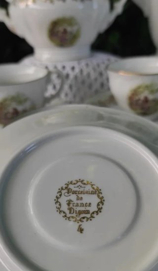 Conjunto Porcelana Francesa Digoin