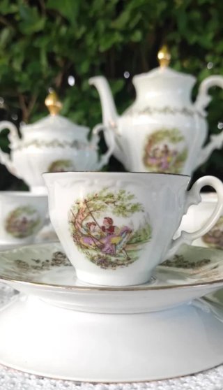 Conjunto Porcelana Francesa Digoin