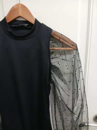Body Bershka Mangas Abullonadas  S