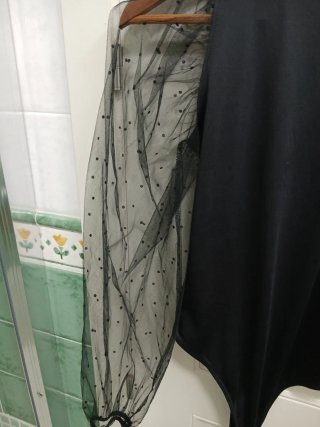 Body Bershka Mangas Abullonadas  S