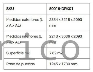 Caseta Metálica Top Colossus 233x321x209 cm - Duramax