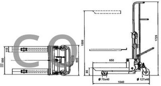 Apilador Manual 400 Kg - 1500 mm - 10562