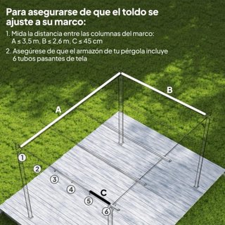 Repuesto Pérgola Negra