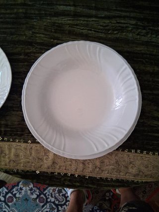 Completo da18 Piatti Tognana Ceramica Bianchi