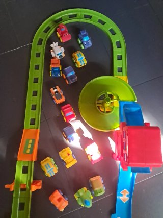 Circuito de coches y rampas