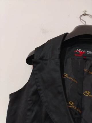 Gilet Sarah Chole nero lucido M