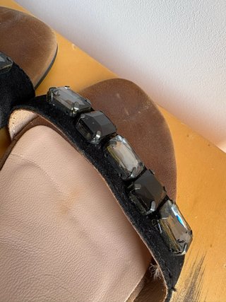 Sandalias Joyca Piel Negras T39