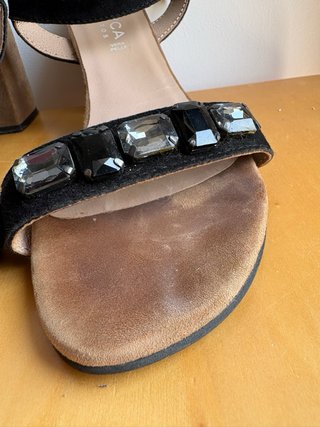 Sandalias Joyca Piel Negras T39