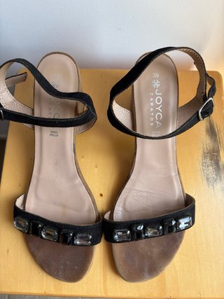 Sandalias Joyca Piel Negras T39