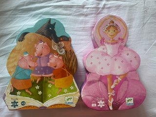 2 Puzzles Djeco 24 y 36 piezas