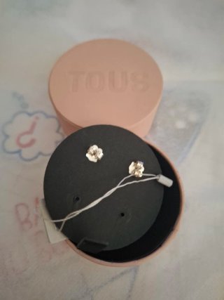 Pendientes Tous Oso Plata