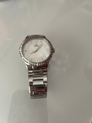 Reloj Festina Mujer Esfera Blanca y Bisel