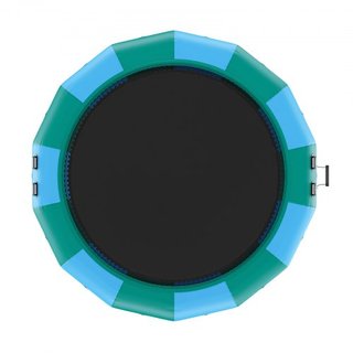 Bouncer de Agua Inflable, Trampolín Recreativo de Agua de 15 pies, Plataforma de Salto Portátil con Escalera de 3 Pasos y Bomba de Aire Eléctrica, Rebotador Flotante para Niños y Adultos para Pisc...