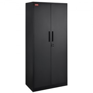 Gabinete de Almacenamiento de Metal, Gabinete de Almacenamiento de Acero con 2 Puertas Magnéticas y 4 Estantes Ajustables, Gabinete de Metal de 180.34 cm con Capacidad de 90.7 kg por Estante con 3...