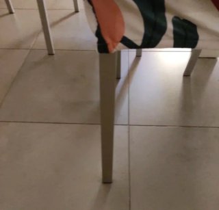 4 Sillas Comedor Tela y Metal