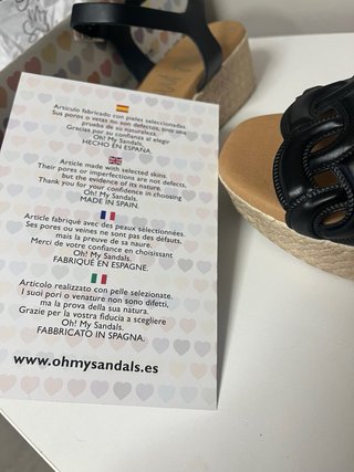 Sandalias My Sandals Piel Negro Talla 41