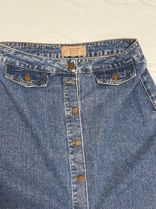 Falda vaquera Zara botones azul Talla M