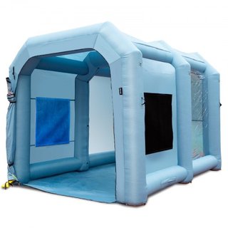 Tienda de Pintura para Autos Inflable 396 cm x 305 cm x 274 cm Sistema de Filtro Ventilador 950W