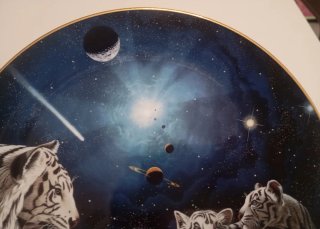 Plato decorativo porcelana tigres Royal doulton