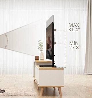 Soporte pie TV universal negro
