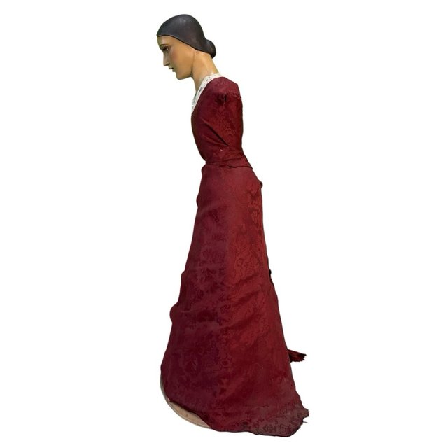 Virgen de vestir de terracota de J. M. De la Rosa