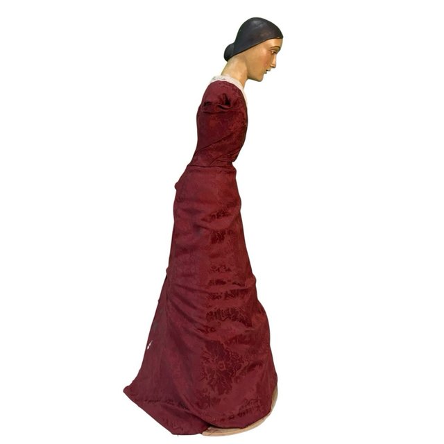 Virgen de vestir de terracota de J. M. De la Rosa
