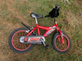 Bicicleta Rayo McQueen Roja