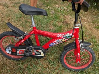 Bicicleta Rayo McQueen Roja