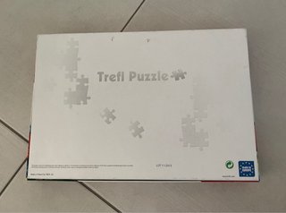 Puzzle 1000 pezzi (farfalla rossa e fiori blu)