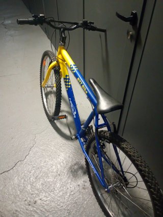 Bicicleta BTT Hador Azul y Amarilla
