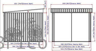 Caseta Metálica Guarda Bicicletas 202x196x140 cm - Duramax