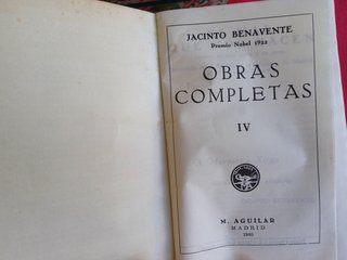 libros 1a y 2a edición Jacinto Benavente Aguilar